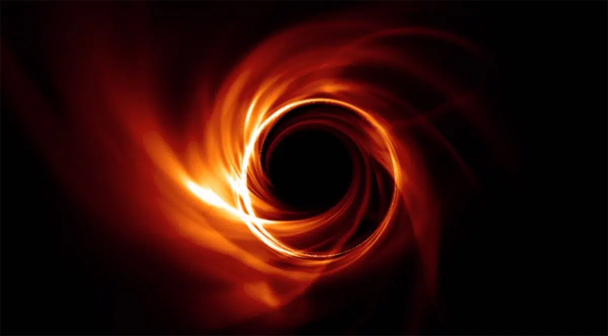 Simulated image of Sagittarius A* black hole. Image library credit: EHT Theory Working Group, CK Chan.